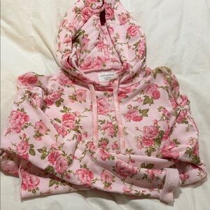 Love Shack Fancy x Bandier Floral Pink Hoodie M